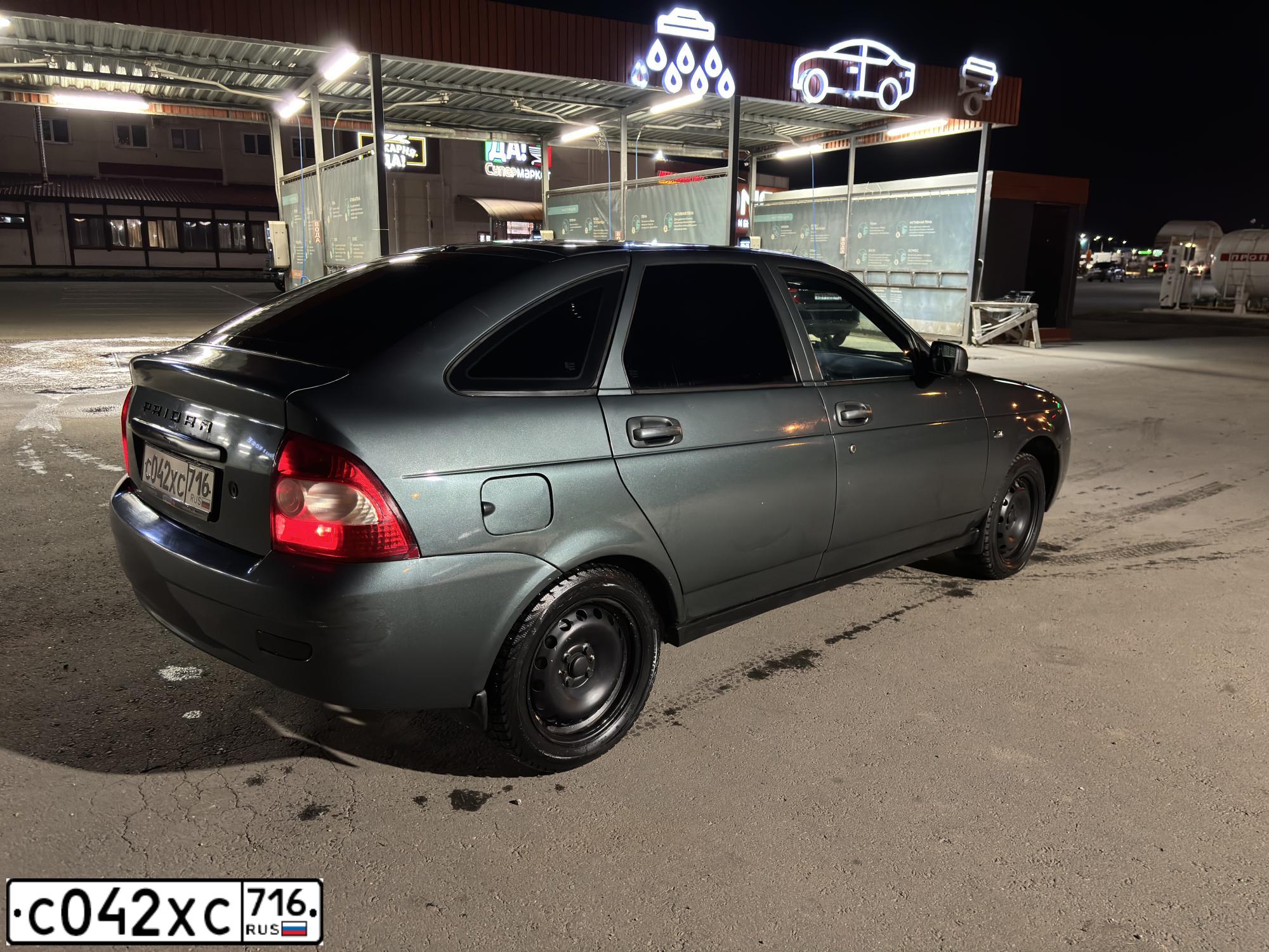 Фото автомобиля LADA 2172 PRIORA, 2011 — госномер С042ХС716. Цвет: СЕРО-СИНЕ-ЗЕЛЕНЫЙ