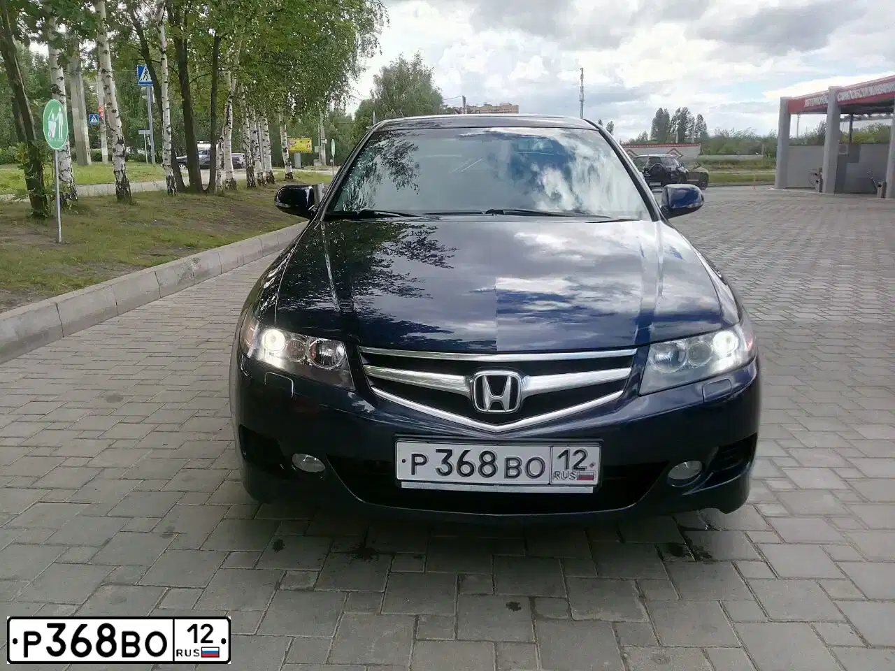 Фото автомобиля HONDA ACCORD, 2007 — госномер К676ОК21. Цвет: ТЕМНО-СИНИЙ