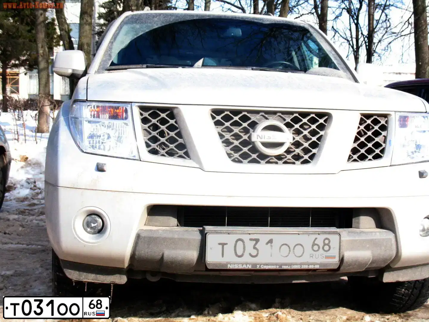 Фото автомобиля NISSAN PATHFINDER, 2008 — госномер Т031ОО68. Цвет: СЕРЕБРИСТЫЙ