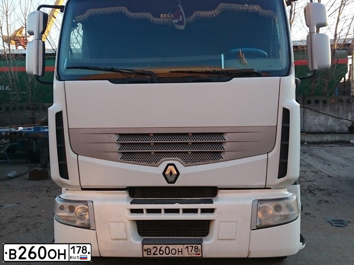 Фото автомобиля RENAULT PREMIUM, 2008 — госномер О248УС32. Цвет: Белый