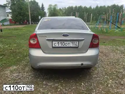 Фото автомобиля FORD FOCUS, 2008 — госномер С110ОТ102. Цвет: БЕЖЕВЫЙ