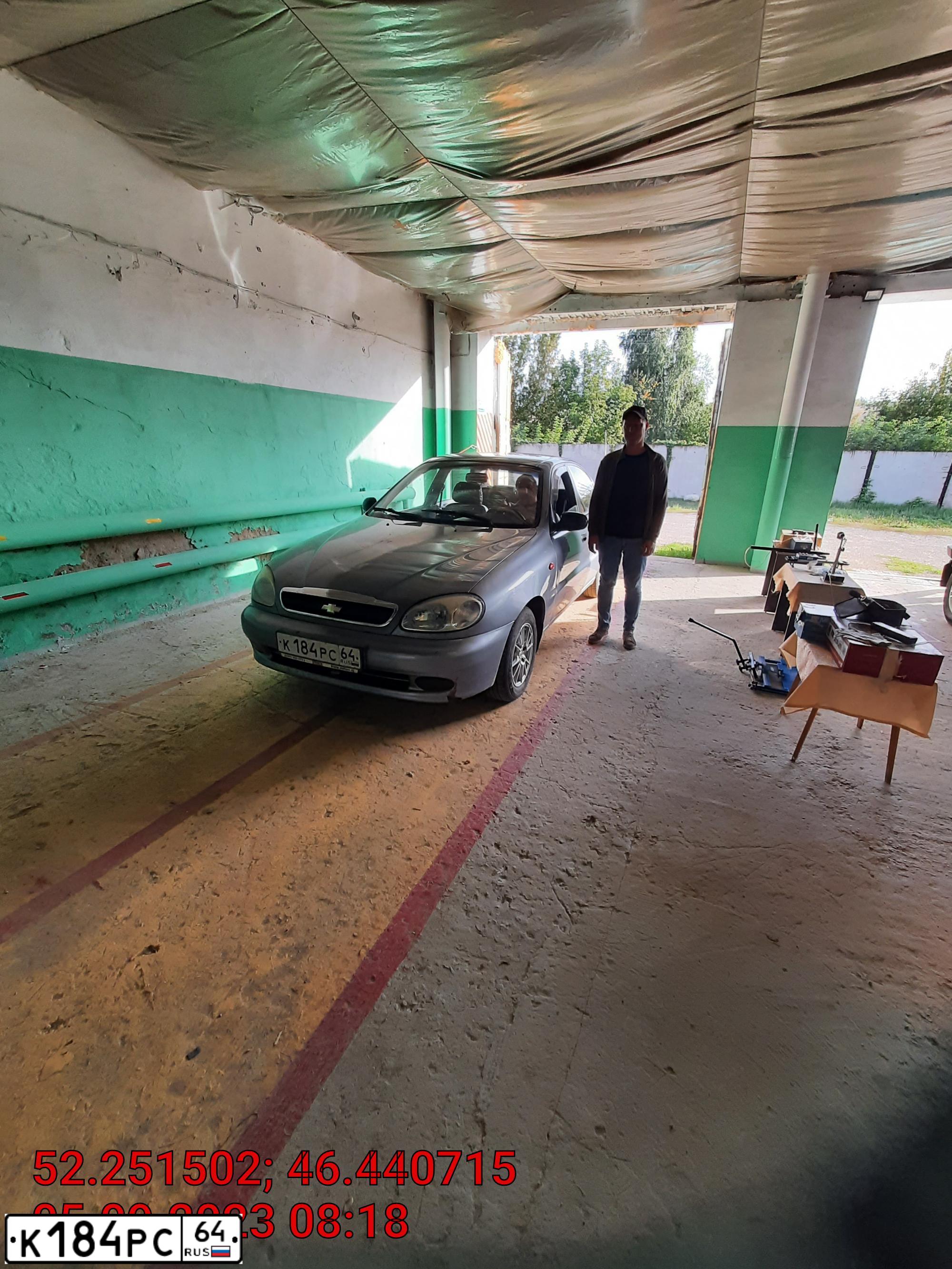Фото автомобиля ZAZ LANOS, 2007 — госномер К184РС64. Цвет: СЕРЕБРИСТЫЙ