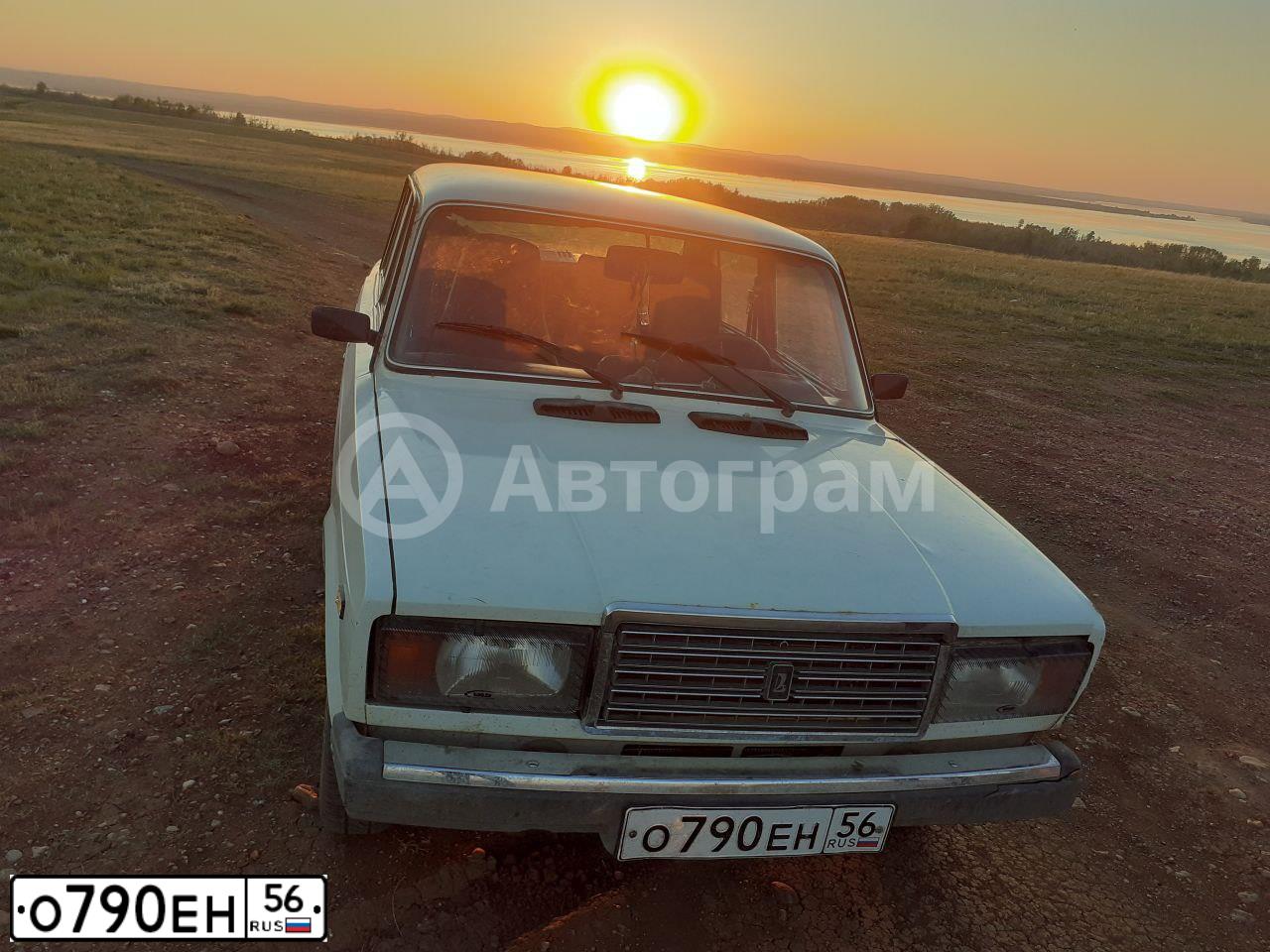 Фото автомобиля LADA 2107, 1996 — госномер О790ЕН56. Цвет: Белый