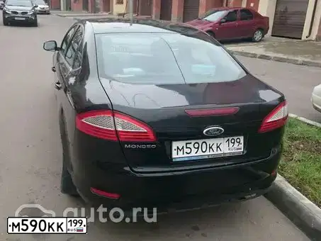 Фото автомобиля FORD MONDEO, 2008 — госномер М590КК199. Цвет: ЧЕРНЫЙ