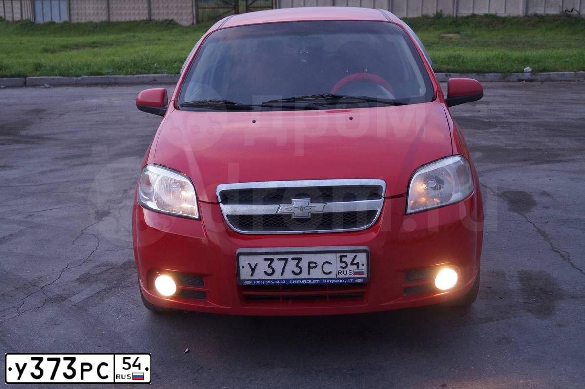 Фото автомобиля CHEVROLET AVEO, 2007 — госномер У373РС54. Цвет: Красный