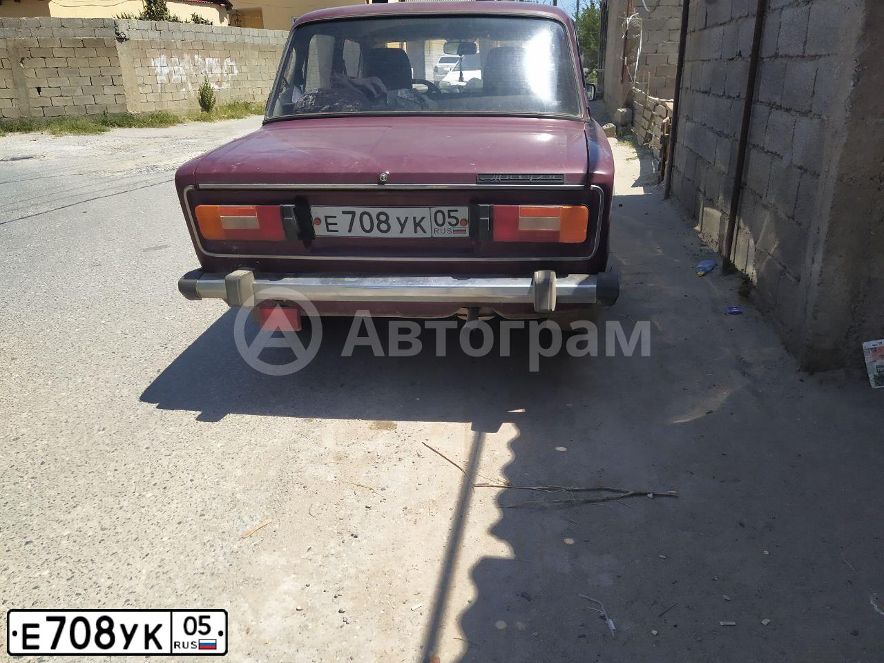 Фото автомобиля LADA 2106, 2003 — госномер Е708УК05. Цвет: КРАСНЫЙ ГРАНАТ