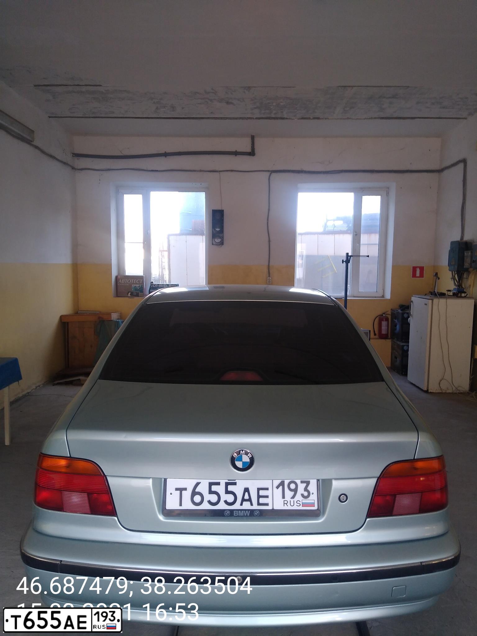 Фото автомобиля BMW SERIE 5, 1999 — госномер К934РС134. Цвет: СВЕТЛО-СЕРО-ЗЕЛЕНЫЙ