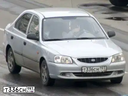 Фото автомобиля TAGAZ ACCENT, 2005 — госномер В246КА199. Цвет: Серебристый