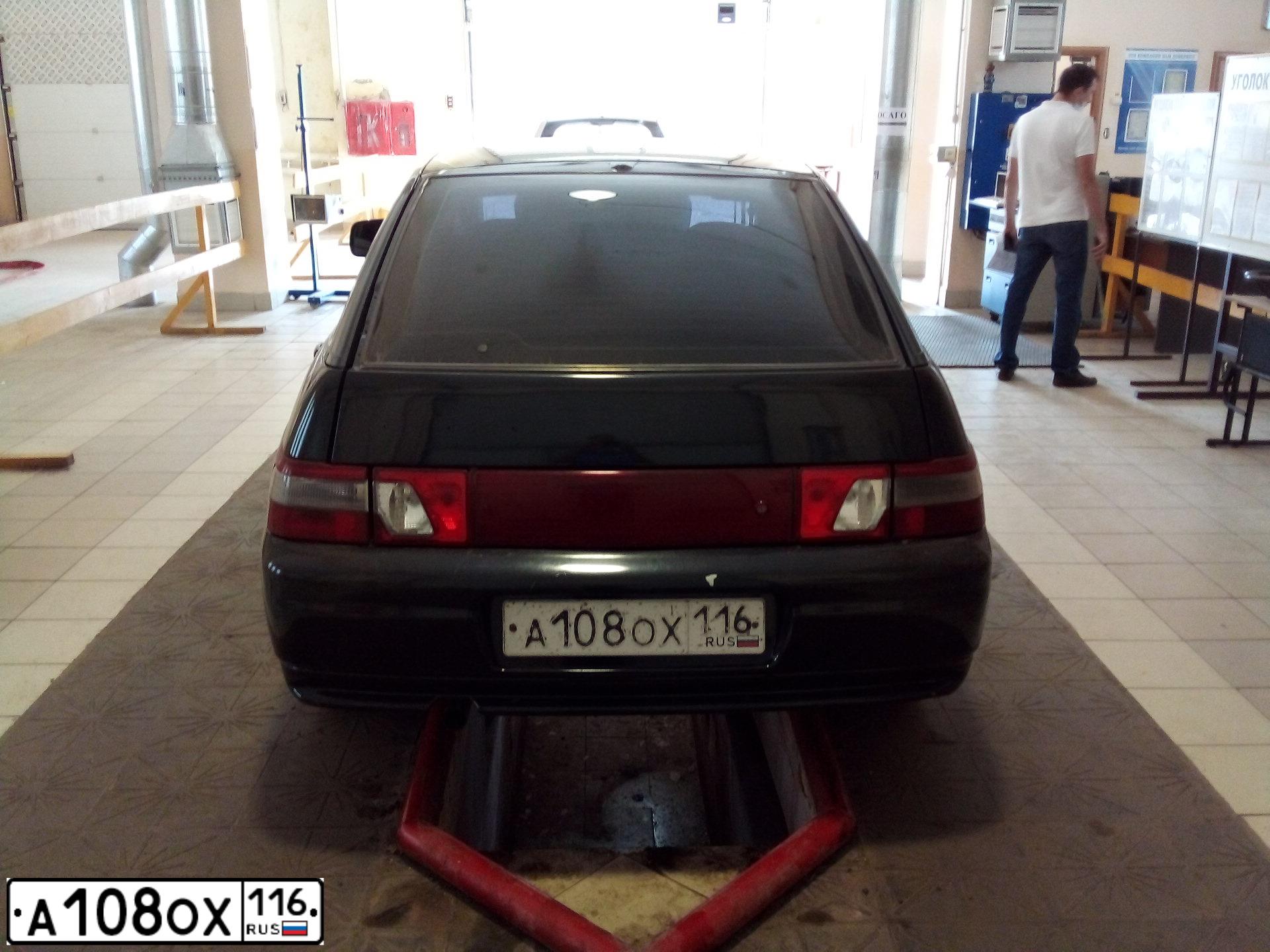 Фото автомобиля LADA 2112, 2007 — госномер А108ОХ116. Цвет: ГРАФИТОВЫЙ М ЕТАЛИК