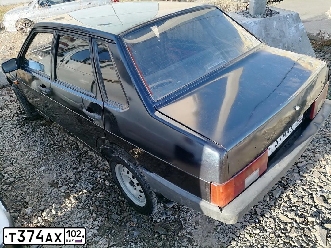 Фото автомобиля LADA 2109 SAMARA, 2004 — госномер Т374АХ102. Цвет: ГРАФИТОВЫЙ МЕТАЛЛИК