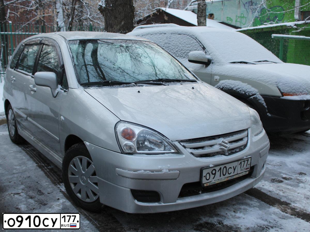 Фото автомобиля SUZUKI LIANA, 2007 — госномер У231РР123. Цвет: СЕРЕБРИСТЫЙ