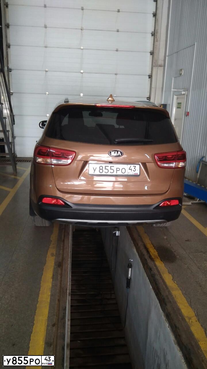 Фото автомобиля KIA UM (SORENTO), 2017 — госномер Х996СС152. Цвет: Коричневый