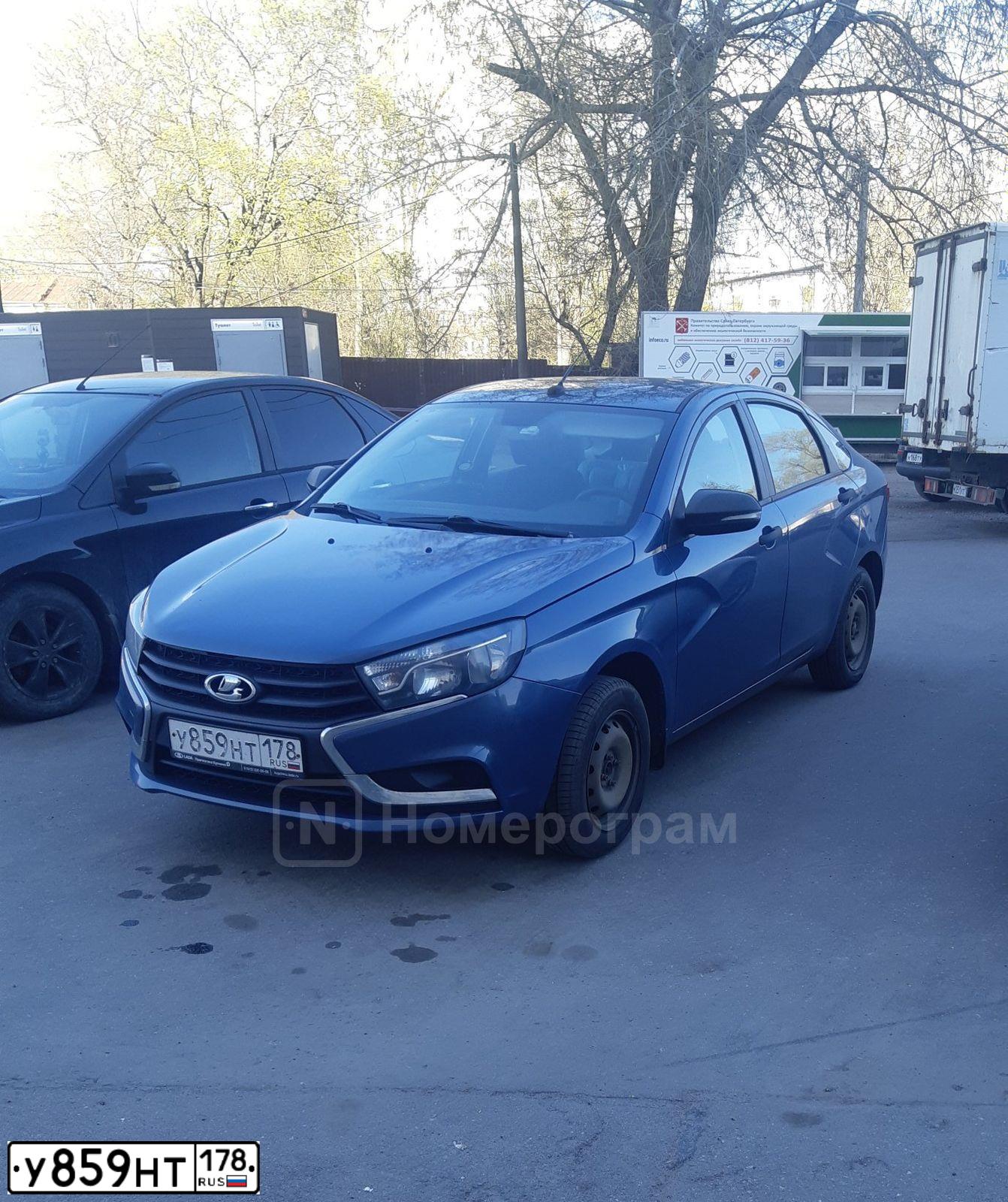 Фото автомобиля HYUNDAI SOLARIS, 2011 — госномер Е859НТ178. Цвет: ФИОЛЕТОВЫЙ
