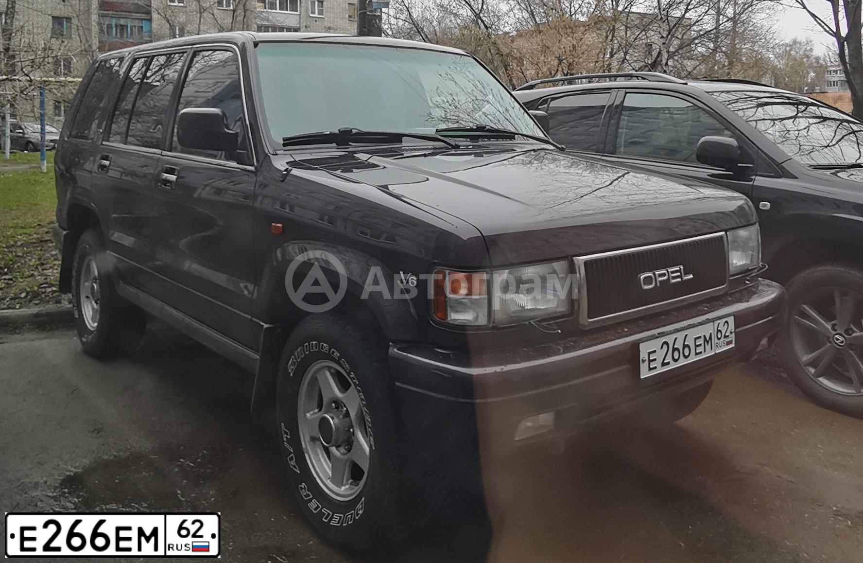Фото автомобиля OPEL MONTEREY, 1993 — госномер Т101ТТ62. Цвет: КРАСНЫЙ(ГРАНАТ)