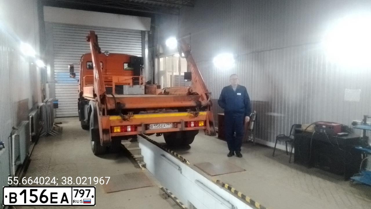 Фото автомобиля МК БЕЗ МОДЕЛИ 4512 02 НА ШАССИ КАМАЗ 43253 G5, 2018 — госномер В156ЕА797. Цвет: Оранжевый