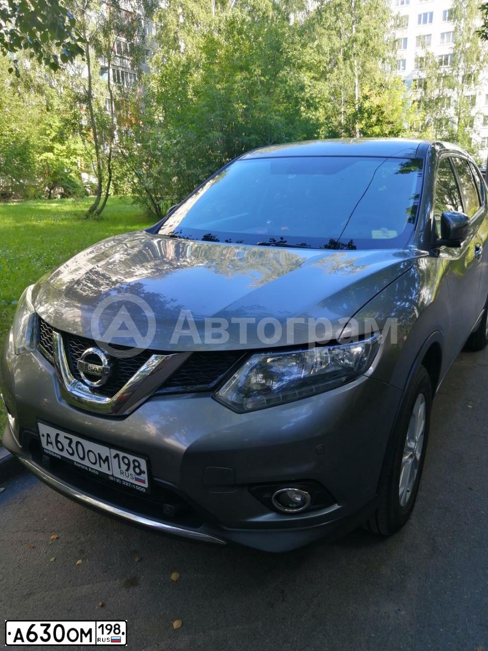 Фото автомобиля NISSAN X-TRAIL, 2018 — госномер А630ОМ198. Цвет: СЕРЫЙ