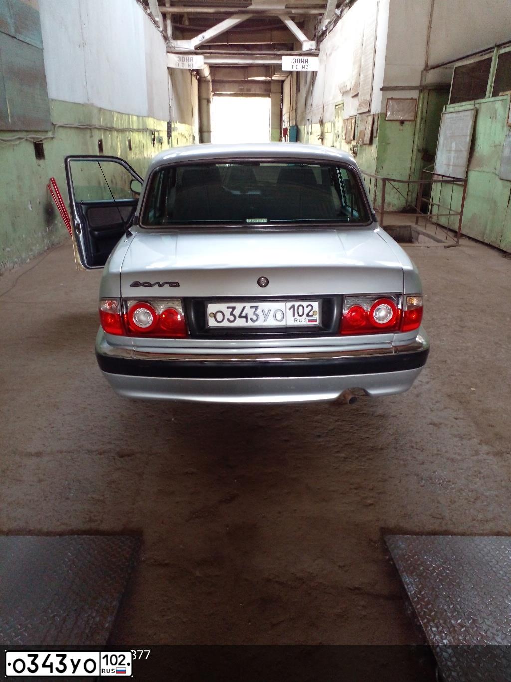 Фото автомобиля GAZ 3110 WOLGA, 2007 — госномер О343УО102. Цвет: БУРАН
