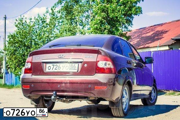 Фото автомобиля LADA 2172 PRIORA, 2012 — госномер О081ХМ72. Цвет: ТЕМНО-ВИШНЕВЫЙ