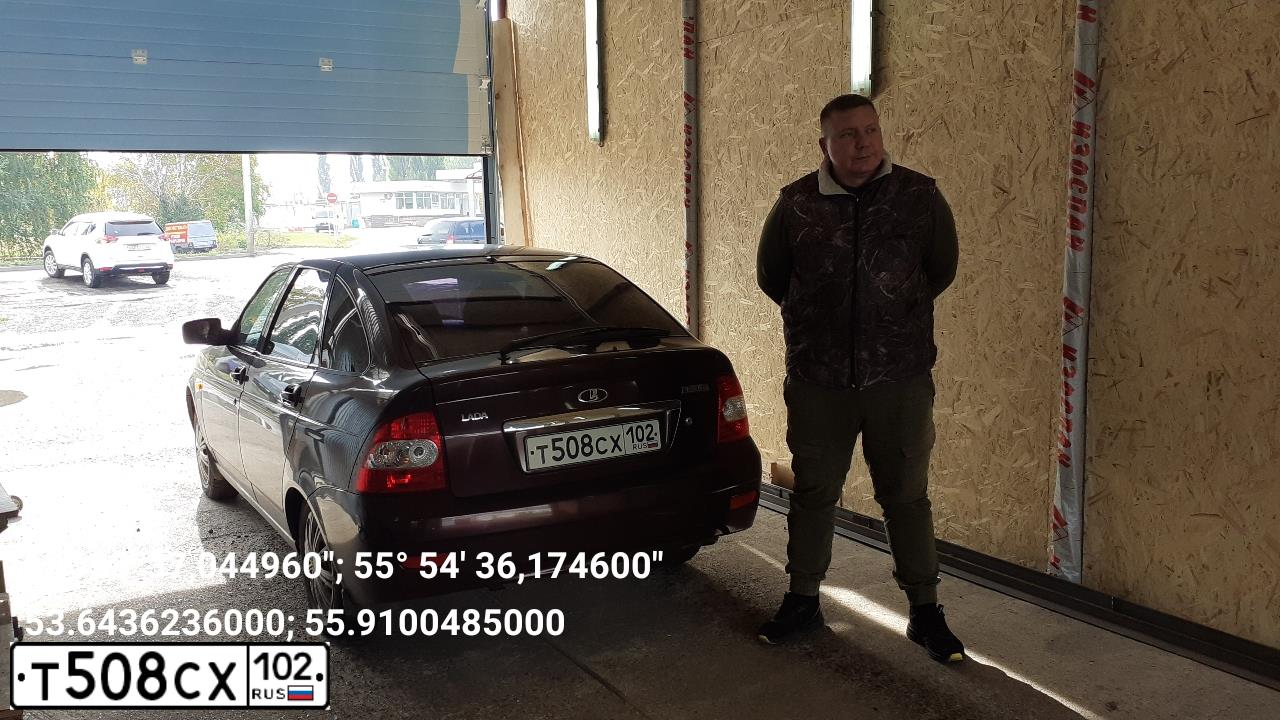 Фото автомобиля LADA 2172 PRIORA, 2011 — госномер Т508СХ102. Цвет: ТЕМНО-ВИШНЕВЫЙ