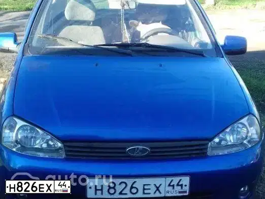 Фото автомобиля LADA 1118 KALINA, 2008 — госномер Н826ЕХ44. Цвет: ЯРКО-СИНИЙ