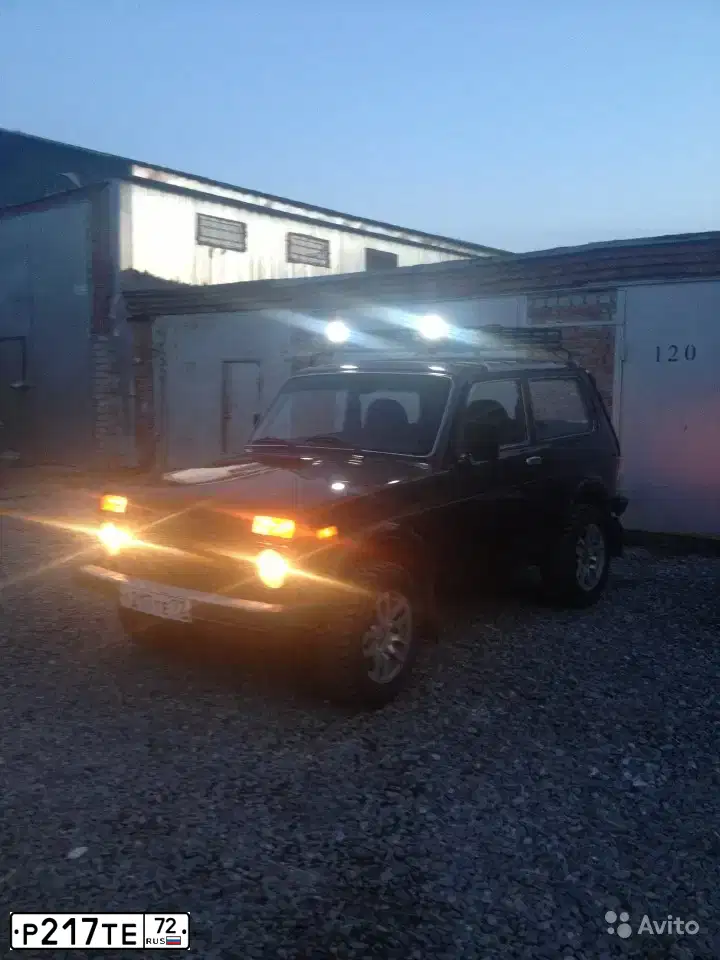 Фото автомобиля LADA 2121 NIVA, 2009 — госномер Р217ТЕ72. Цвет: ТЕМНО-КОРИЧНЕВЫЙ