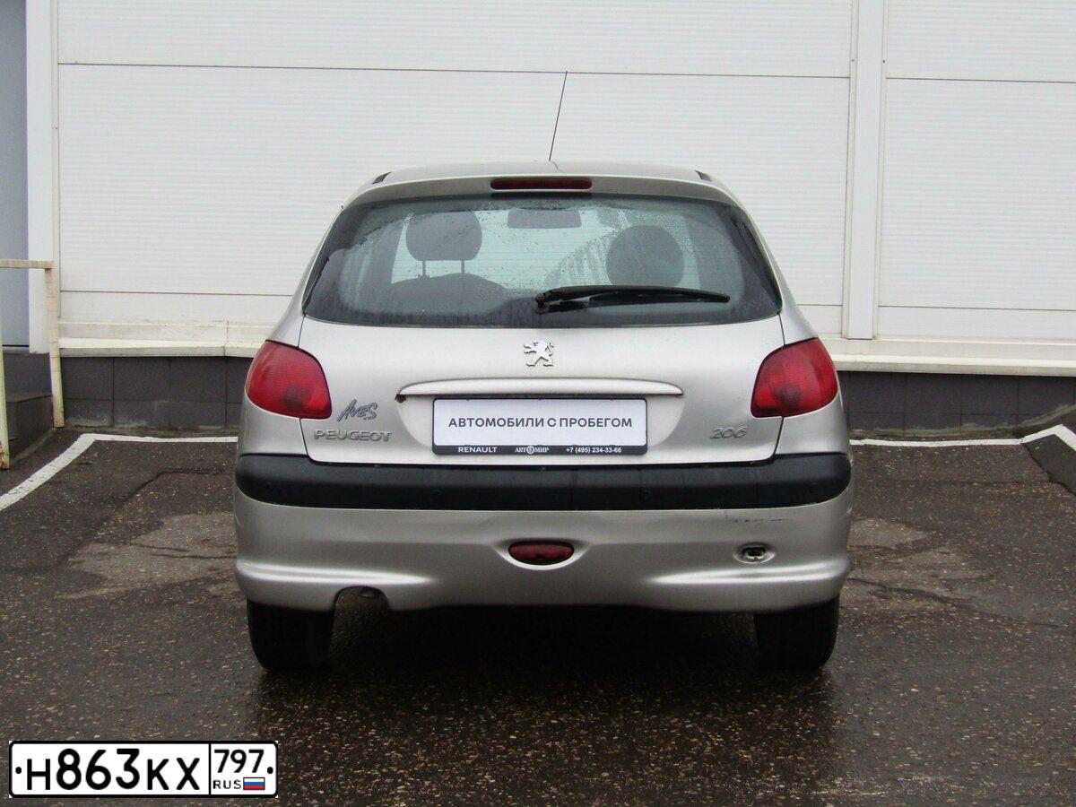 Фото автомобиля PEUGEOT 206, 2006 — госномер С206ОО790. Цвет: Серый