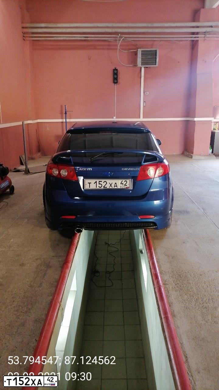 Фото автомобиля CHEVROLET T LACETTI, 2007 — госномер Т152ХА42. Цвет: СИНИЙ