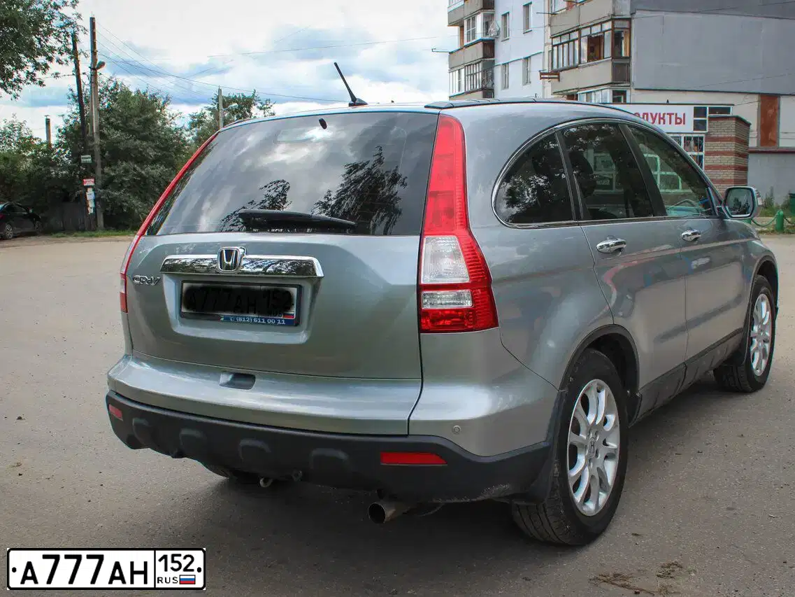 Фото автомобиля HONDA CIVIC, 2008 — госномер А777АН152. Цвет: ЧЕРНЫЙ