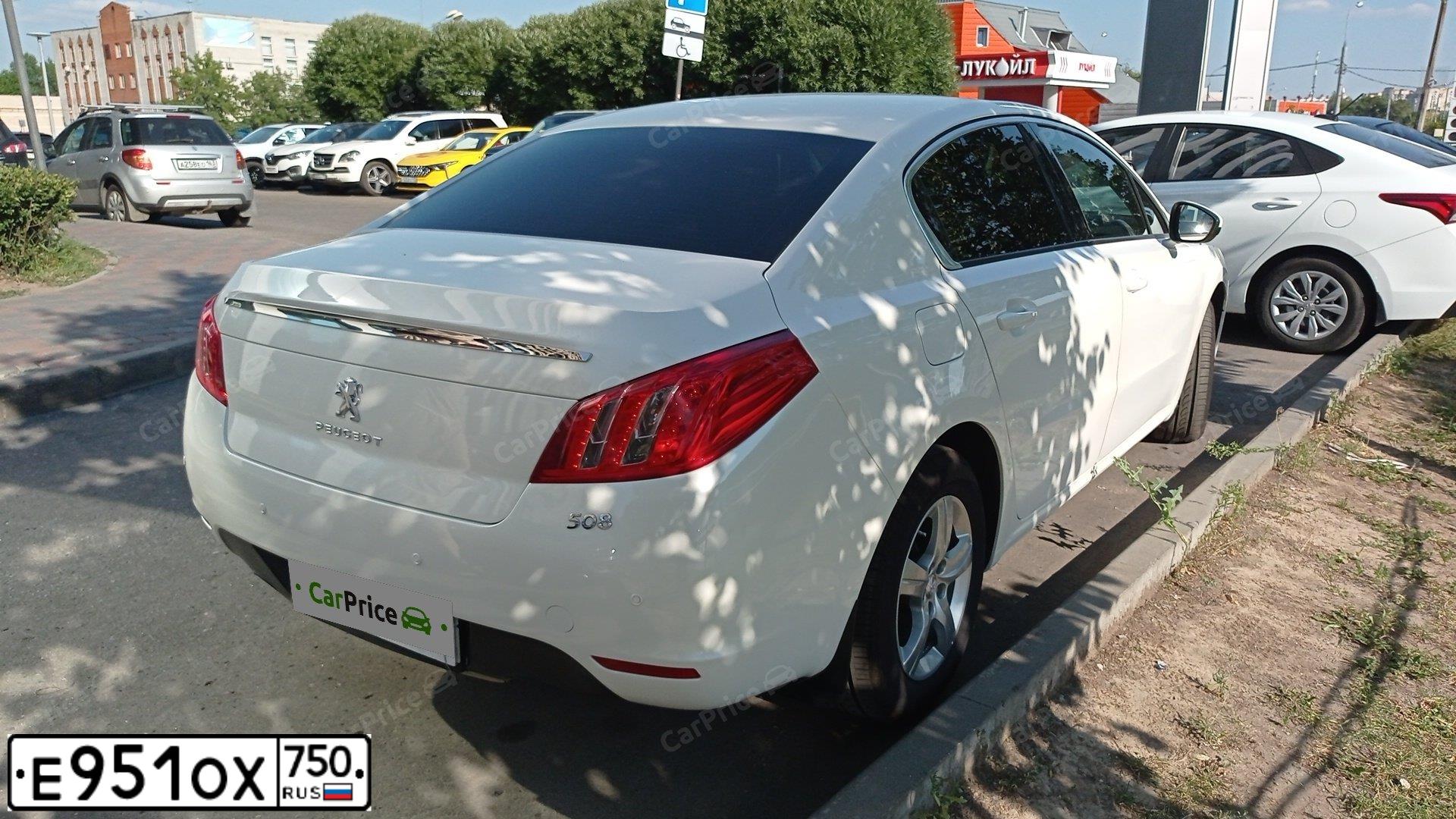 Фото автомобиля PEUGEOT 508, 2013 — госномер С596ЕЕ977. Цвет: Белый
