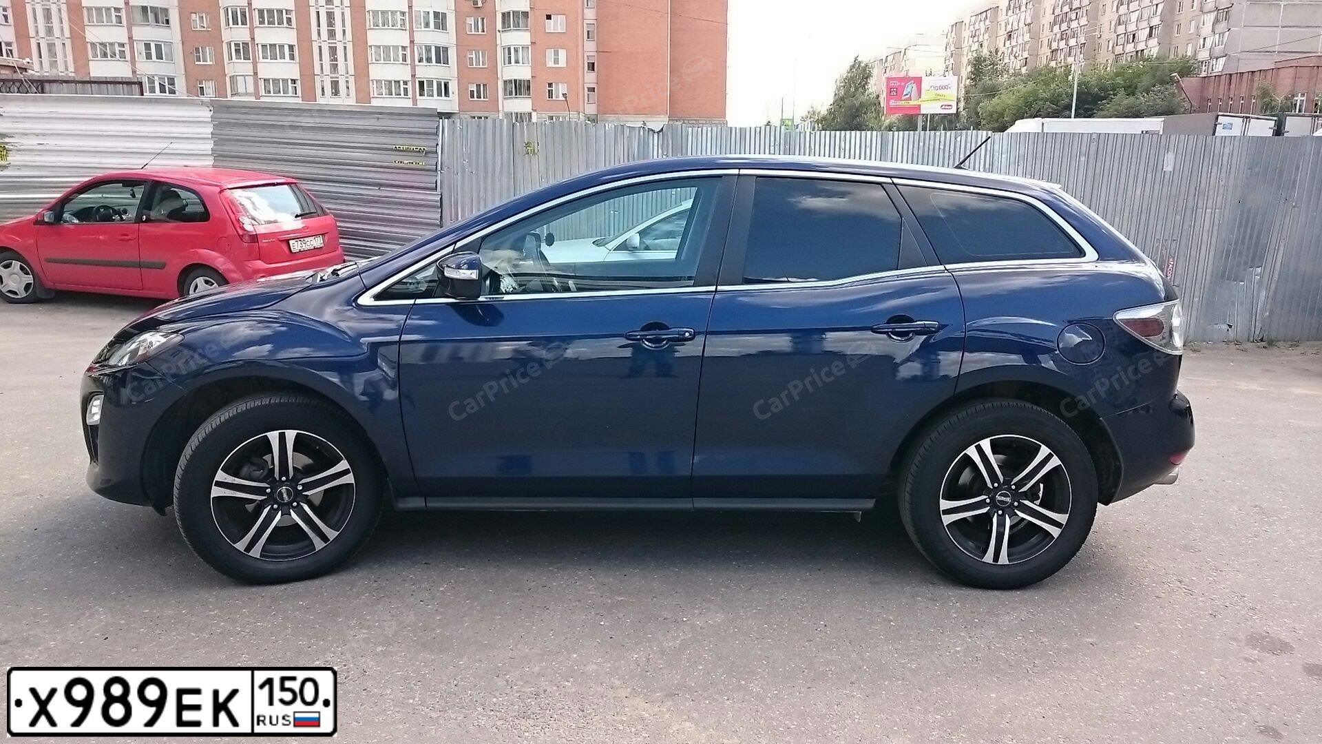 Фото автомобиля MAZDA CX-7, 2010 — госномер О873ТЕ790. Цвет: СИНИЙ ТЕМНЫЙ