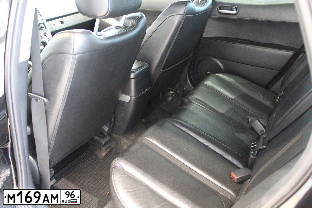 Фото автомобиля MAZDA CX-7, 2008 — госномер М169АМ96. Цвет: ЧЕРНЫЙ
