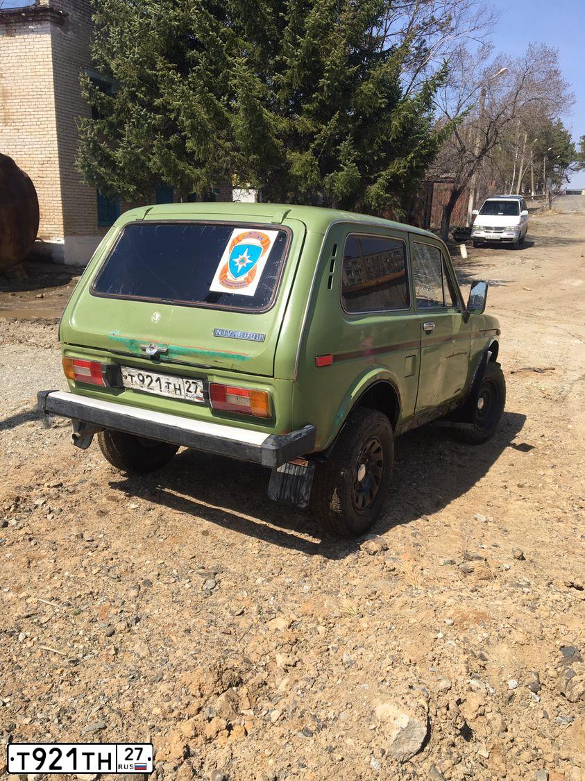 Фото автомобиля LADA 2121 NIVA, 1985 — госномер Т921ТН27. Цвет: ЗЕЛЕНЫЙ