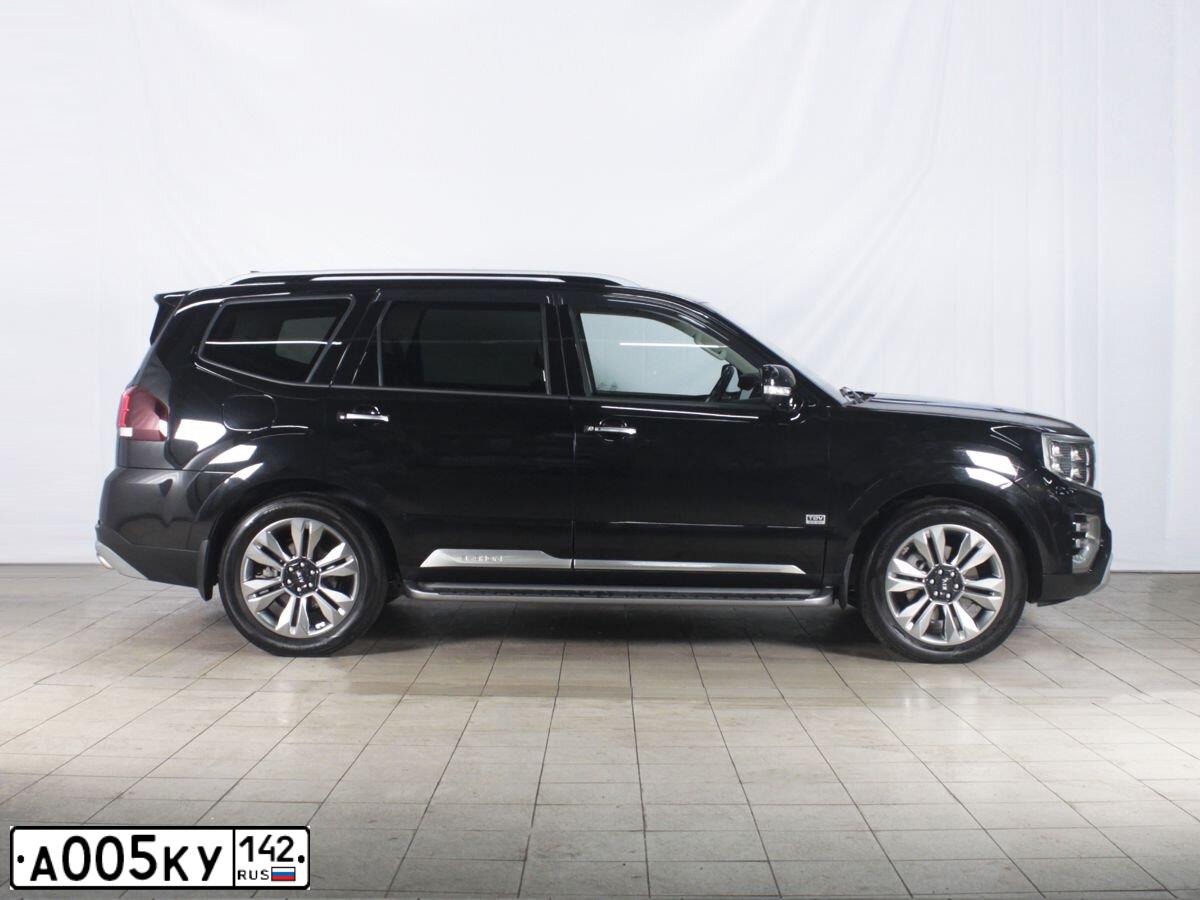 Фото автомобиля KIA MOHAVE, 2020 — госномер Х723РВ142. Цвет: ЧЕРНЫЙ