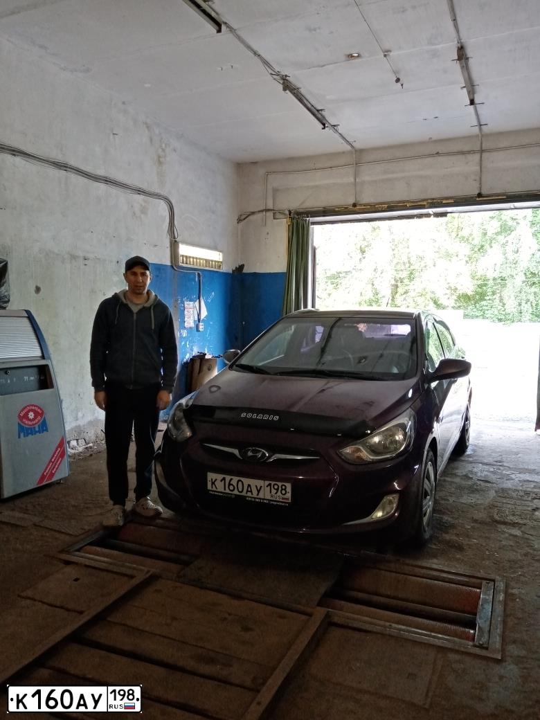 Фото автомобиля HYUNDAI SOLARIS, 2011 — госномер Р620УЕ69. Цвет: ФИОЛЕТОВЫЙ