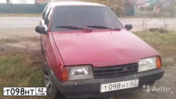 Фото автомобиля LADA 2109 SAMARA, 1994 — госномер Т098НТ62. Цвет: ВИШНЕВЫЙ