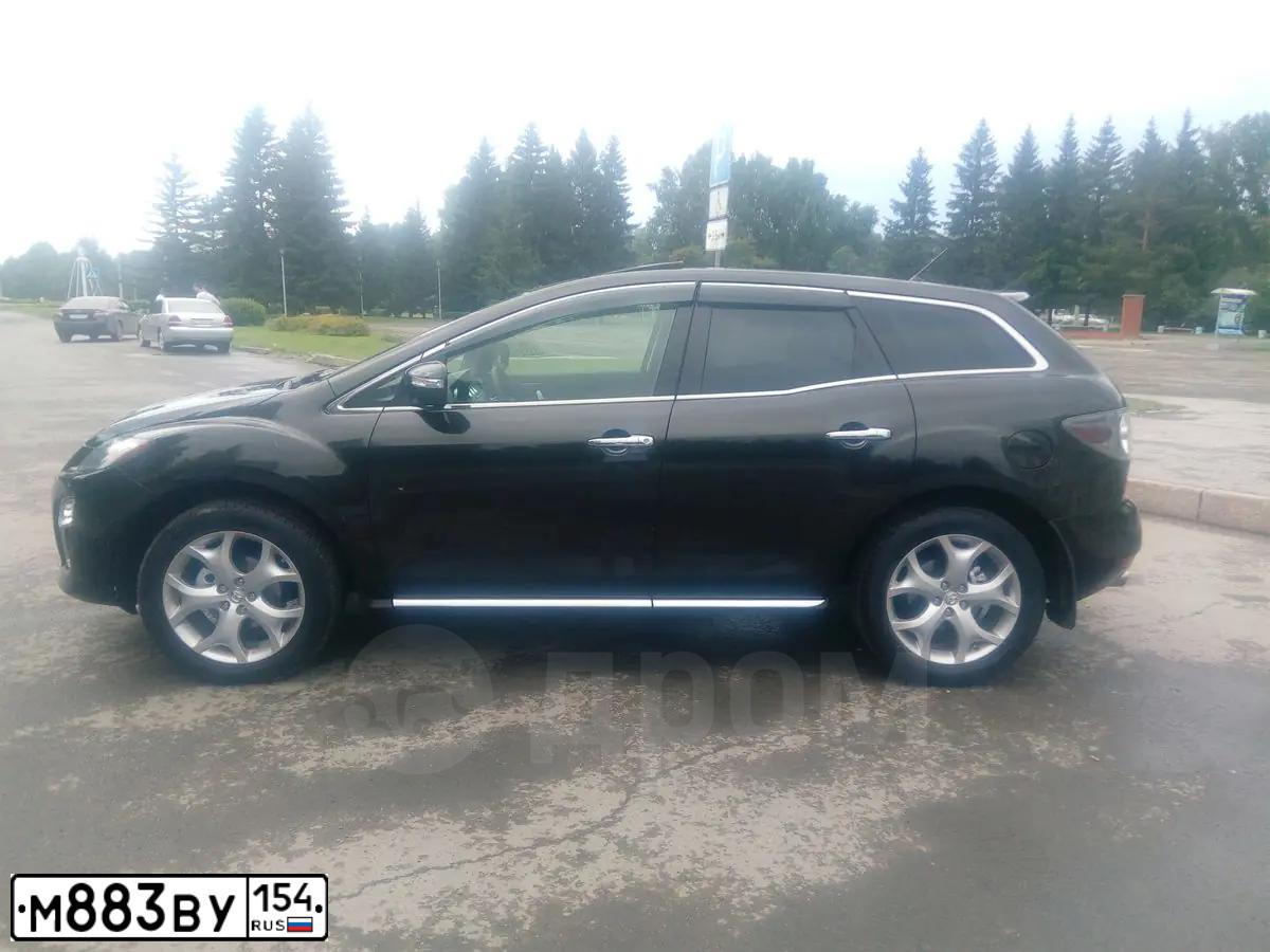 Фото автомобиля MAZDA CX-7, 2011 — госномер К313СТ122. Цвет: ЧЕРНЫЙ