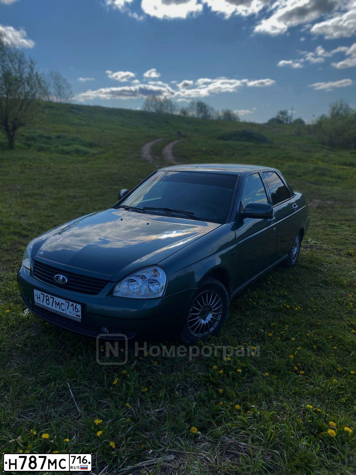 Фото автомобиля LADA 2170 PRIORA, 2011 — госномер Н787МС716. Цвет: СЕРО-СИНЕ-ЗЕЛЕНЫЙ