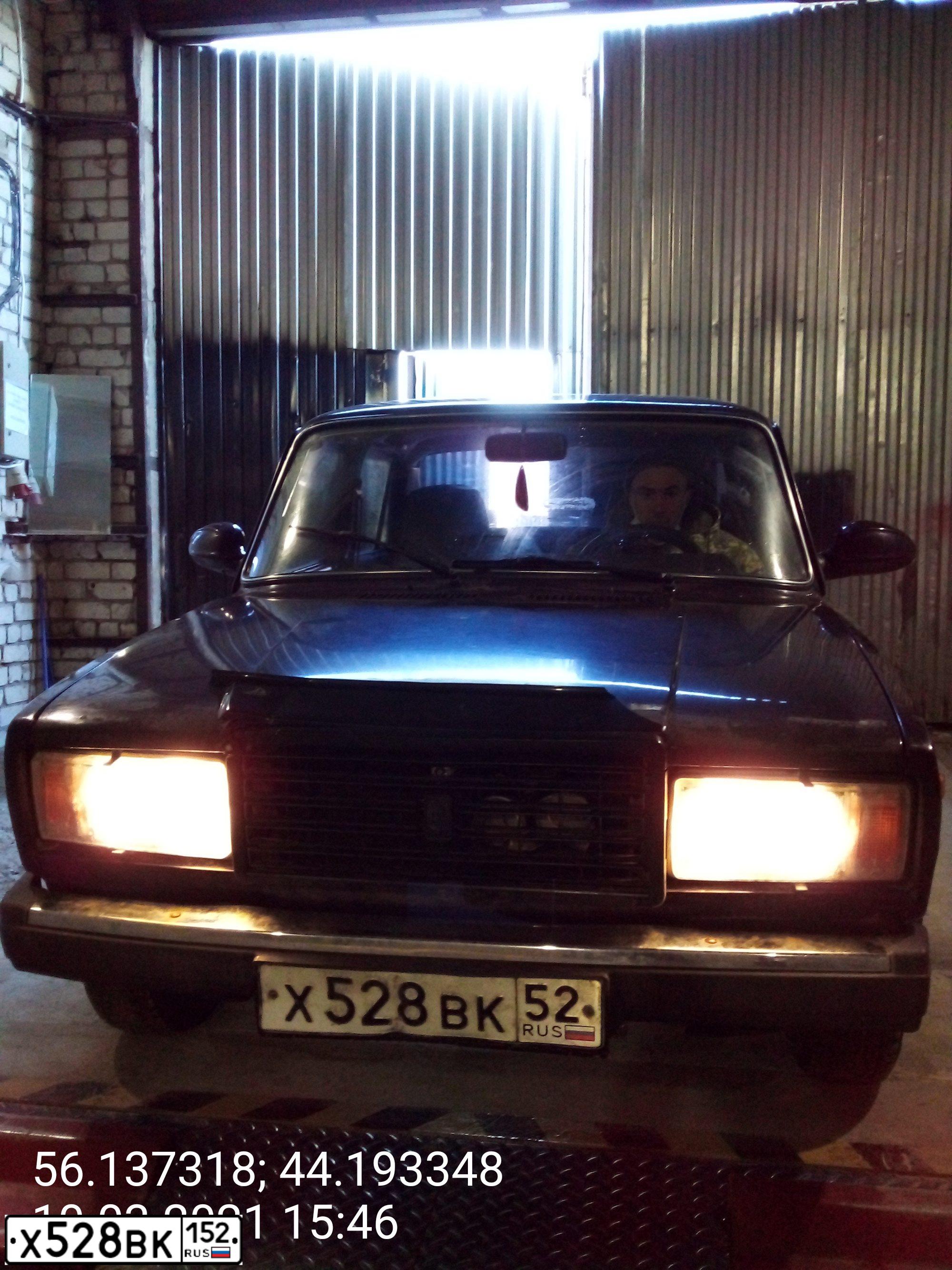 Фото автомобиля LADA 2107 LADA, 2008 — госномер Х528ВК152. Цвет: ТЕМНО-КОРИЧНЕВЫЙ