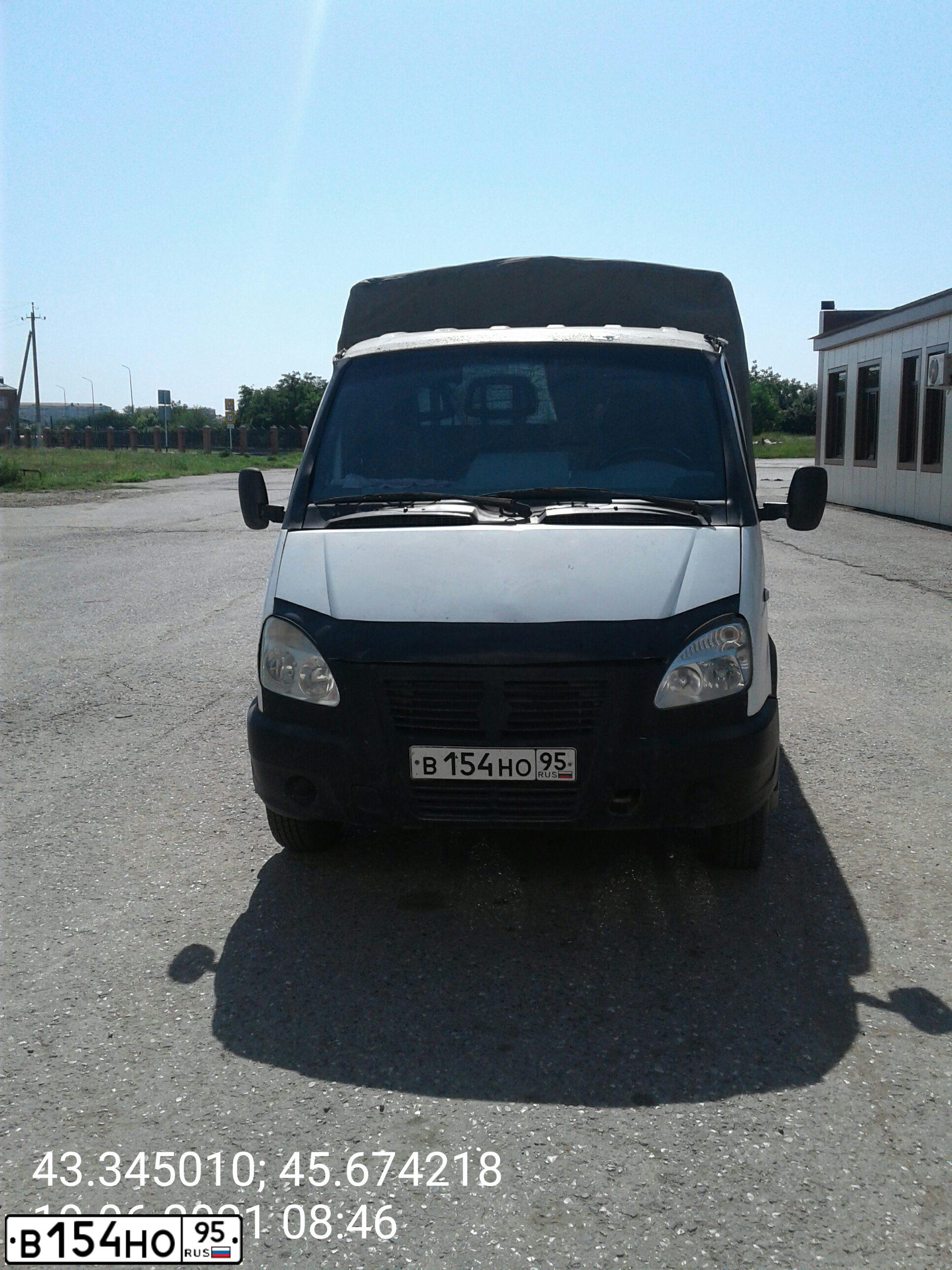 Фото автомобиля GAZ 3302 EL, 2004 — госномер В154НО95. Цвет: СНЕЖНО-БЕЛЫЙ