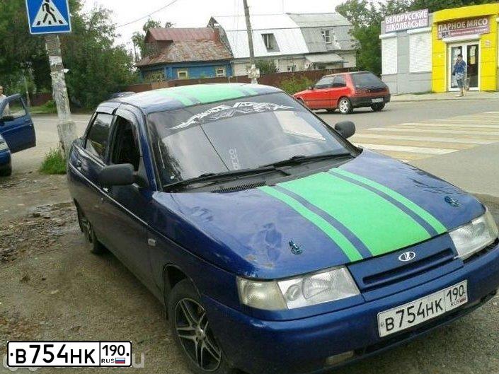 Фото автомобиля LADA 2110, 2000 — госномер М984ЕУ67. Цвет: синий