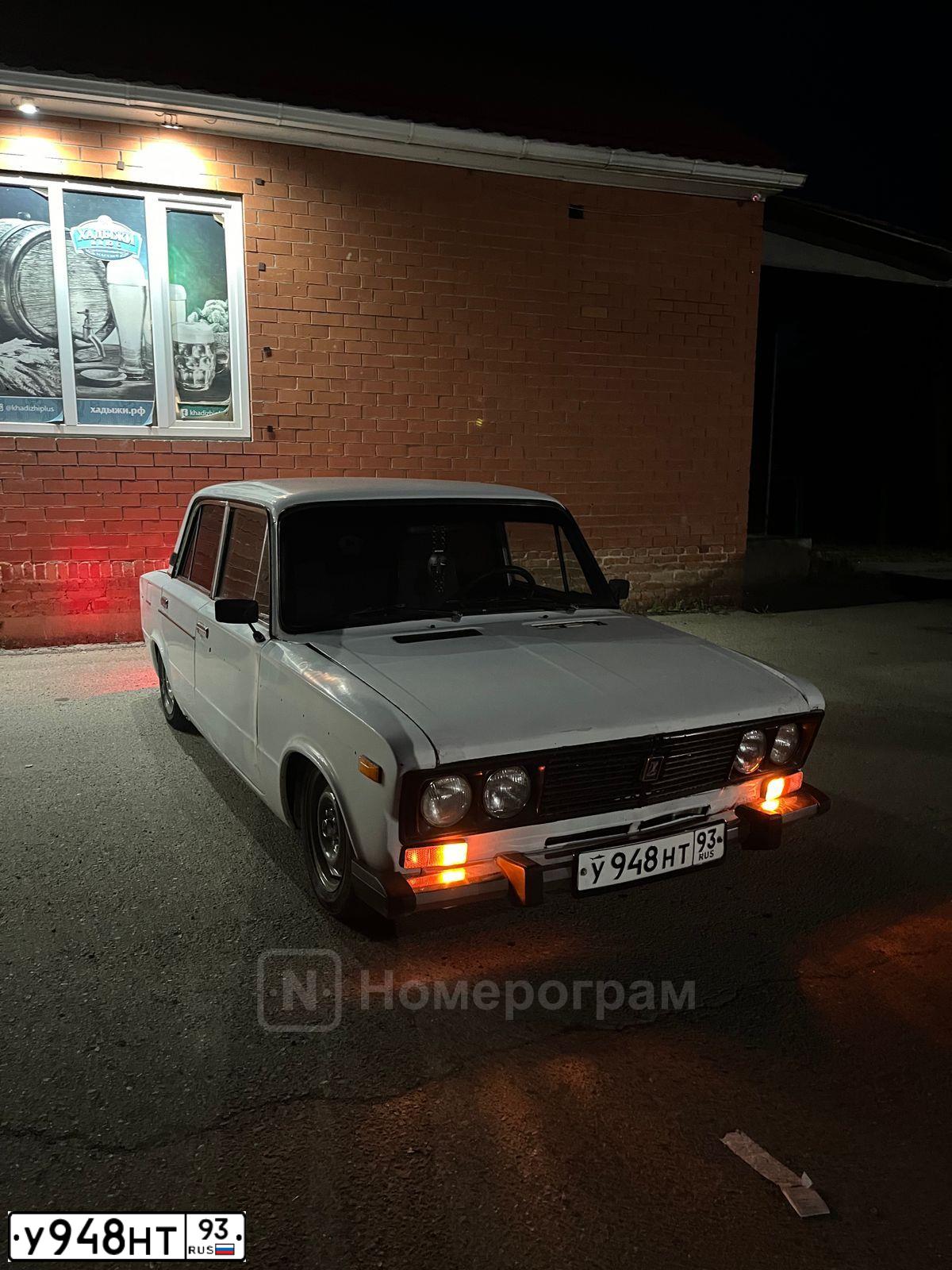Фото автомобиля LADA 2106, 1993 — госномер У948НТ93. Цвет: БЕЛЫЙ