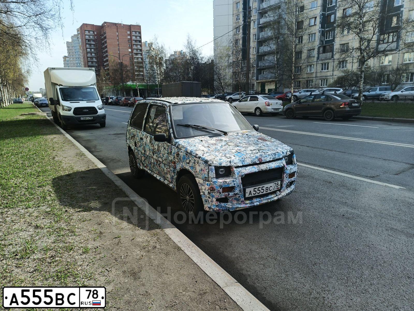 Фото автомобиля LADA 2105, 2011 — госномер А555ВС78. Цвет: СВЕТЛО-СЕРЕБ МЕТАЛЛ.