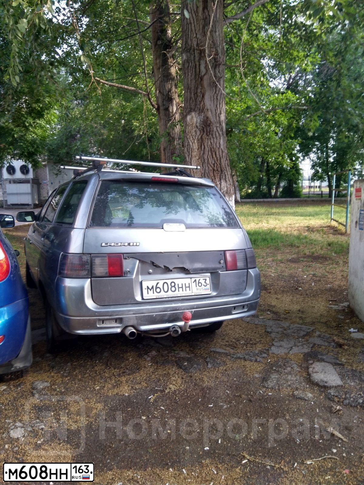 Фото автомобиля LADA 2111, 2008 — госномер М608НН163. Цвет: СЕРЕБРИСТО-СЕРО-ЗЕЛЕНЫЙ