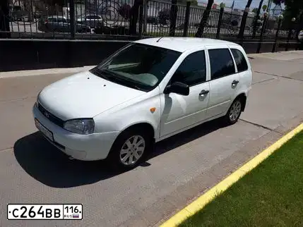 Фото автомобиля LADA KALINA, 2012 — госномер В914УТ01. Цвет: Белый