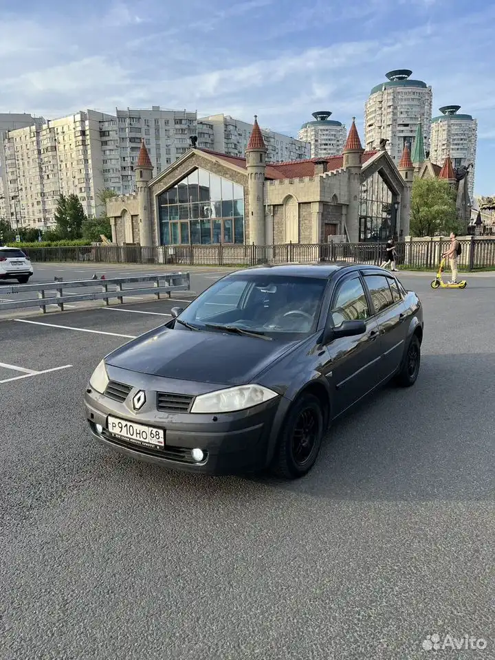 Фото автомобиля RENAULT MEGANE, 2004 — госномер К416РУ122. Цвет: СЕРЫЙ ТЕМНЫЙ
