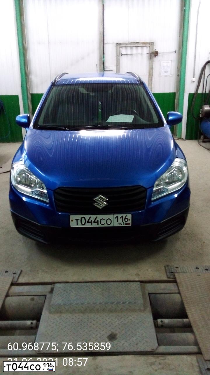 Фото автомобиля LADA 2190 GRANTA, 2014 — госномер К006НМ116. Цвет: Серебристый