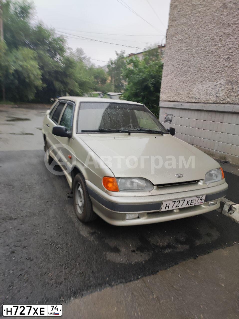 Фото автомобиля LADA 2115 SAMARA, 2006 — госномер Н727ХЕ74. Цвет: БЕЖЕВЫЙ