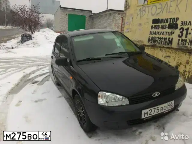 Фото автомобиля LADA 1119 KALINA, 2008 — госномер М275ВО46. Цвет: СИНЕ-ФИОЛЕТОВЫЙ