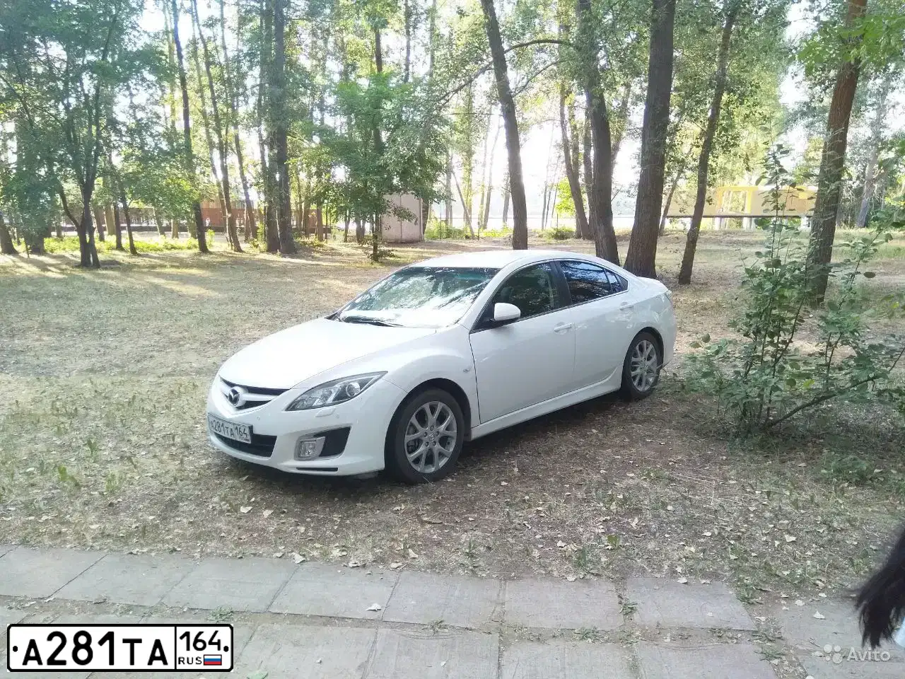 Фото автомобиля MAZDA 6, 2008 — госномер А281ТА164. Цвет: Белый