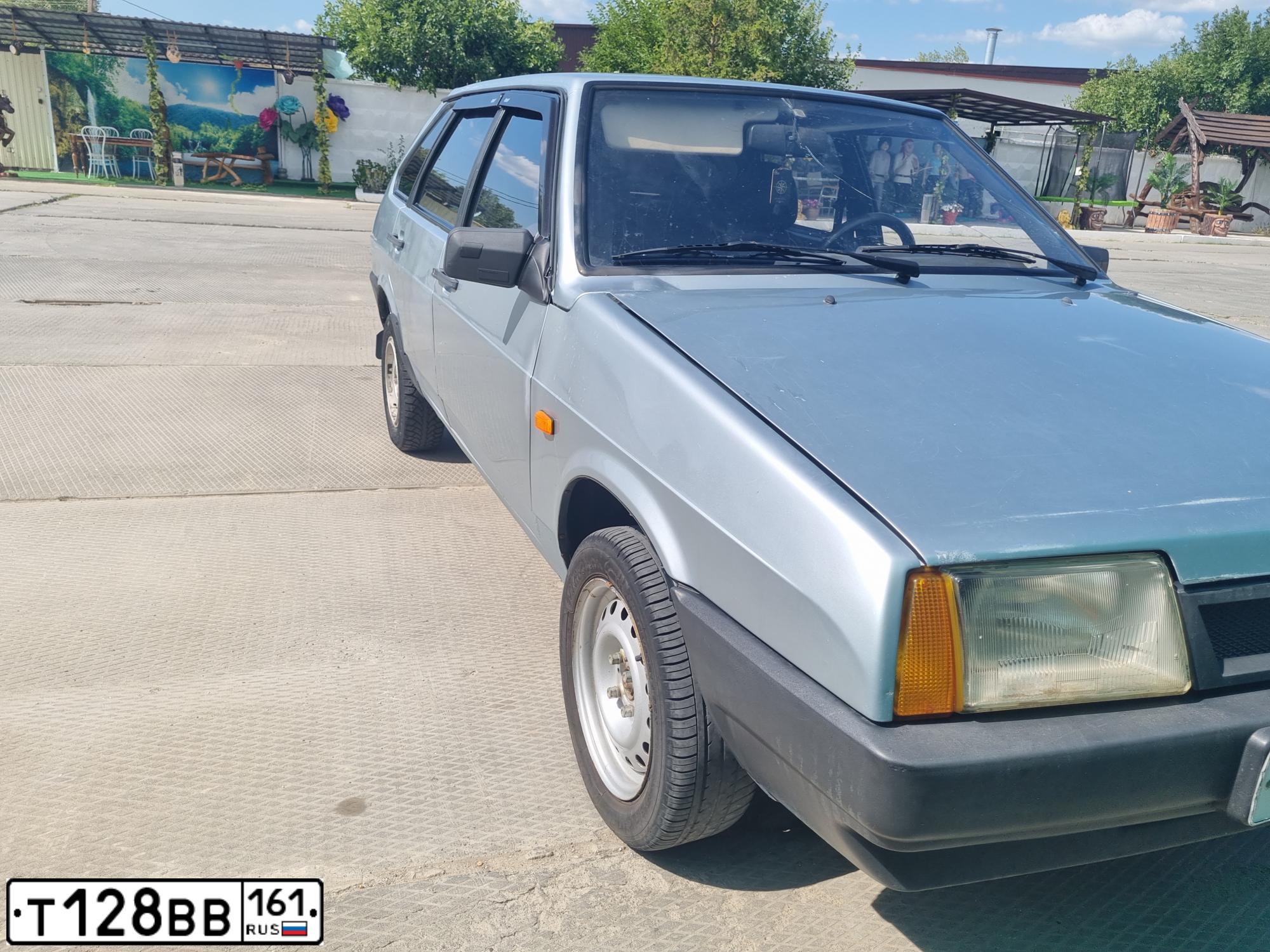 Фото автомобиля LADA 2109 SAMARA, 2002 — госномер Е848ЕН193. Цвет: СЕРЕБРИСТО ГОЛУБОЙ